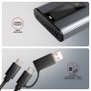 AXAGON EEM2-SD2 Obudowa zewnętrzna aluminiowa bezśrubowa USB-A/C 3.2 Gen2 M.2 NVMe/SATA display LCD